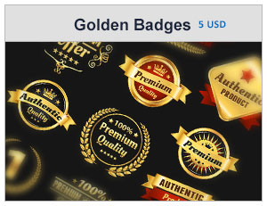 premium quality badges