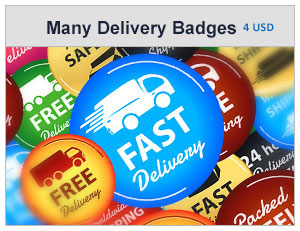 free shipping badges