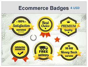 premium quality ecommerce badges